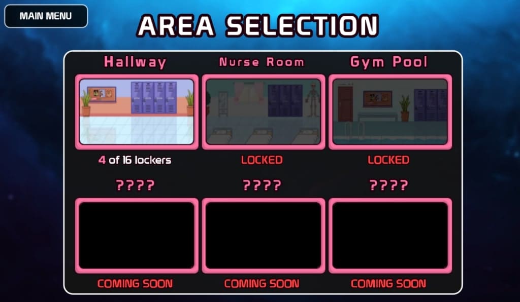 Lovecraft Locker area selection